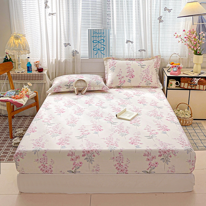 91家纺网 家纺一手货源 找家纺 大柏树 2026新款全棉纯棉13376印花单床笠单品床笠床笠单件 花织梦粉