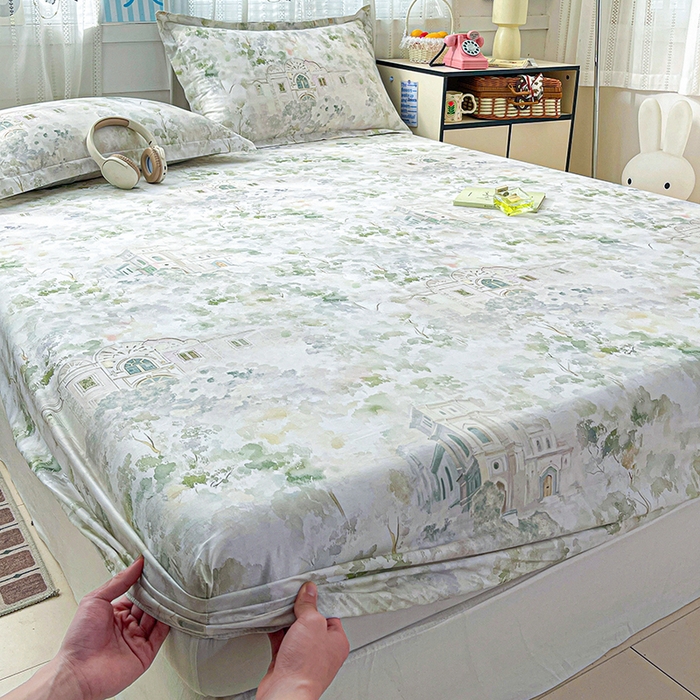 91家纺网 家纺一手货源 找家纺 大柏树 2026新款全棉纯棉13376印花单床笠单品床笠床笠单件 洛克庄园