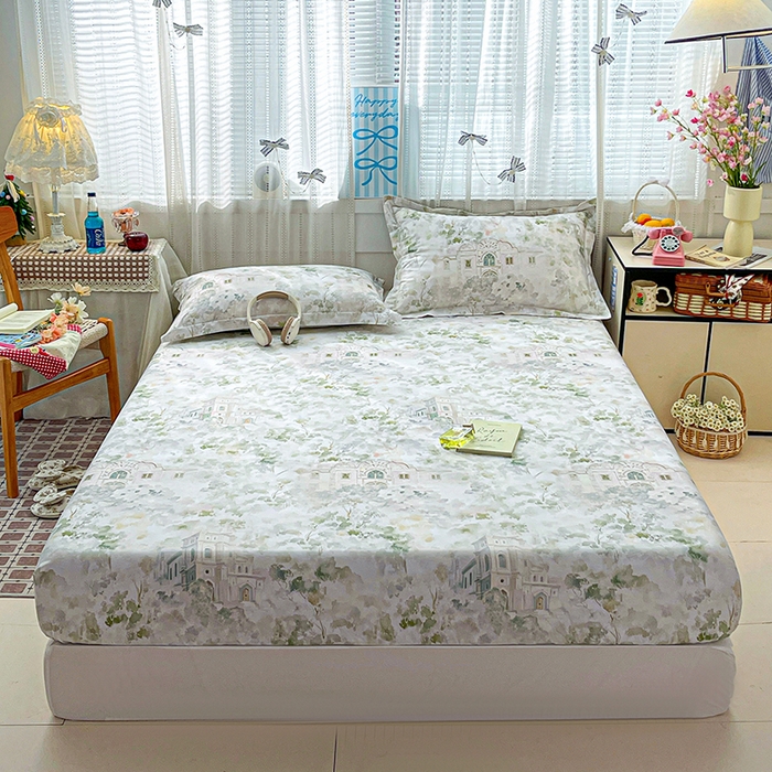 91家纺网 家纺一手货源 找家纺 大柏树 2026新款全棉纯棉13376印花单床笠单品床笠床笠单件 洛克庄园