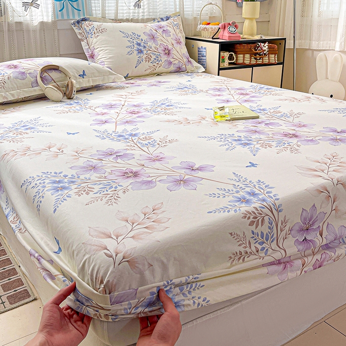 91家纺网 家纺一手货源 找家纺 大柏树 2026新款全棉纯棉13376印花单床笠单品床笠床笠单件 晴川