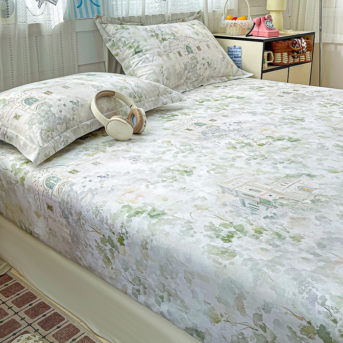 91家纺网 家纺一手货源 找家纺 大柏树 2026新款全棉纯棉13376印花单床笠单品床笠床笠单件 洛克庄园