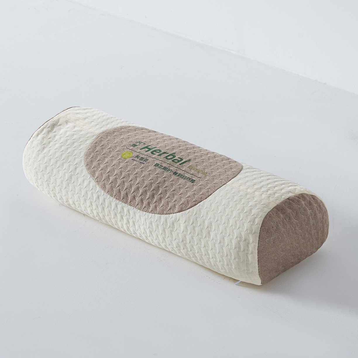 91家纺网 家纺一手货源 找家纺 莉迪娅 2026新款本草呵护针织棉荞麦护颈枕枕头枕芯 米白