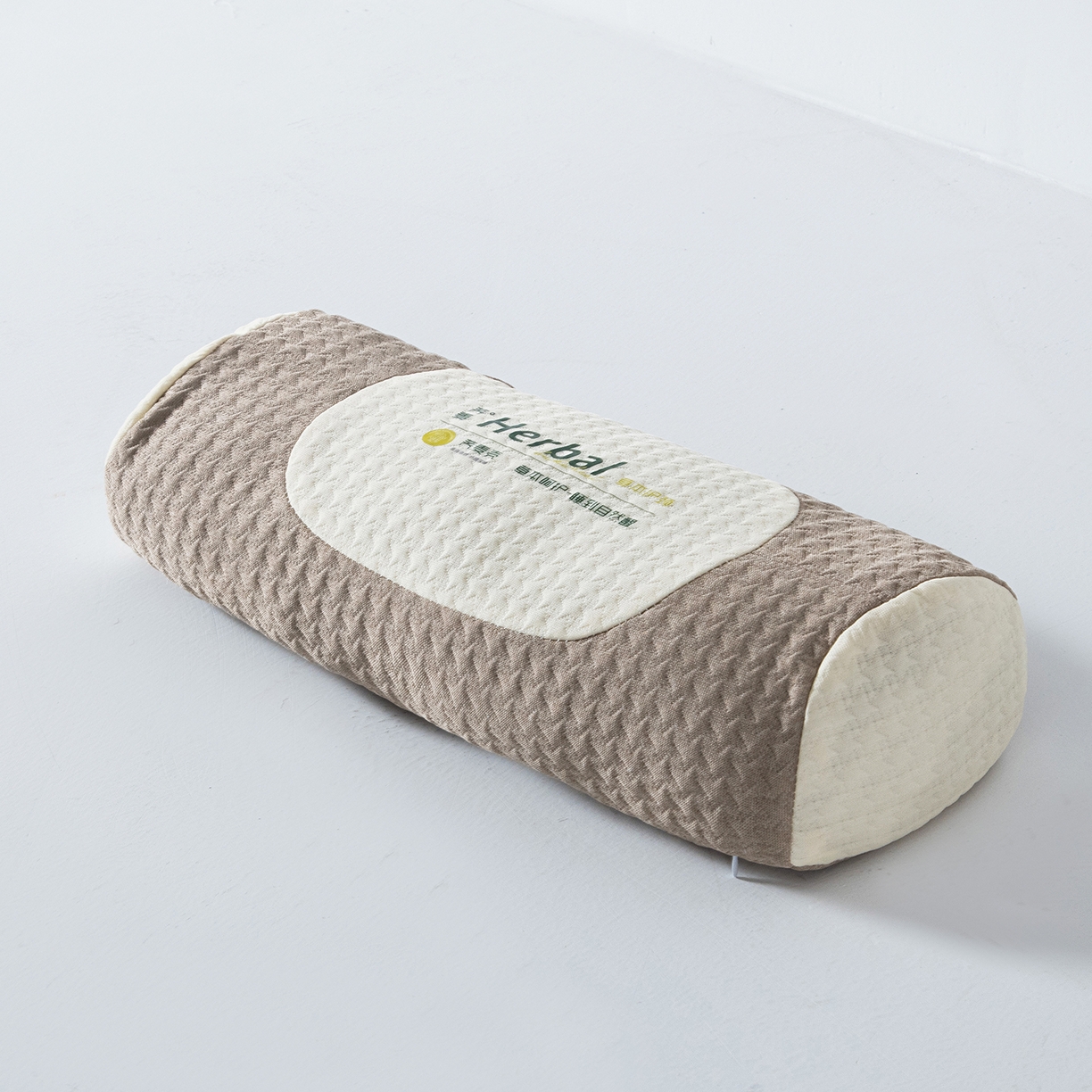 91家纺网 家纺一手货源 找家纺 莉迪娅 2026新款本草呵护针织棉荞麦护颈枕枕头枕芯 咖色