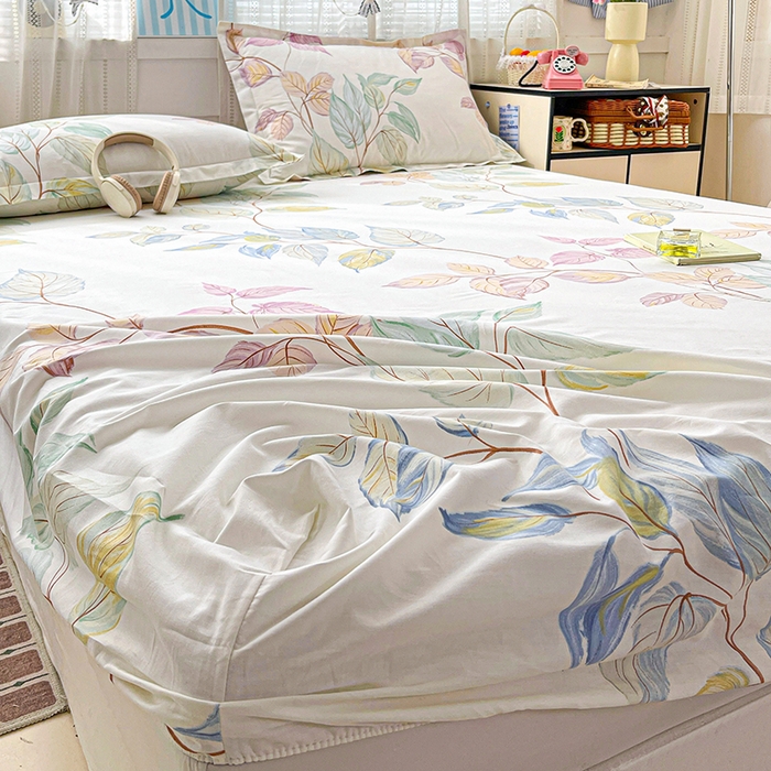 91家纺网 家纺一手货源 找家纺 大柏树 2026新款全棉纯棉13376印花单床笠单品床笠床笠单件 满庭绿