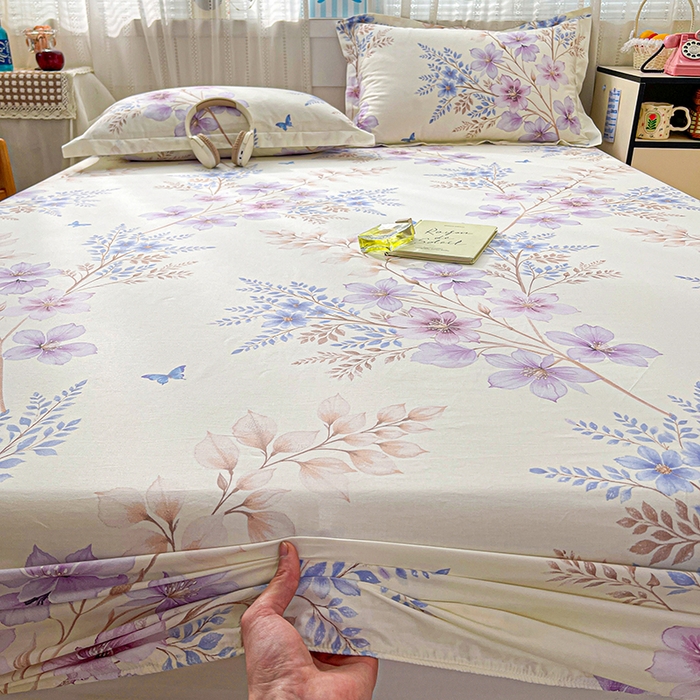 91家纺网 家纺一手货源 找家纺 大柏树 2026新款全棉纯棉13376印花单床笠单品床笠床笠单件 晴川