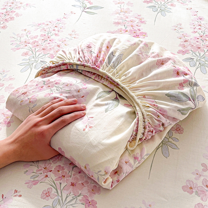 91家纺网 家纺一手货源 找家纺 大柏树 2026新款全棉纯棉13376印花单床笠单品床笠床笠单件 花织梦粉