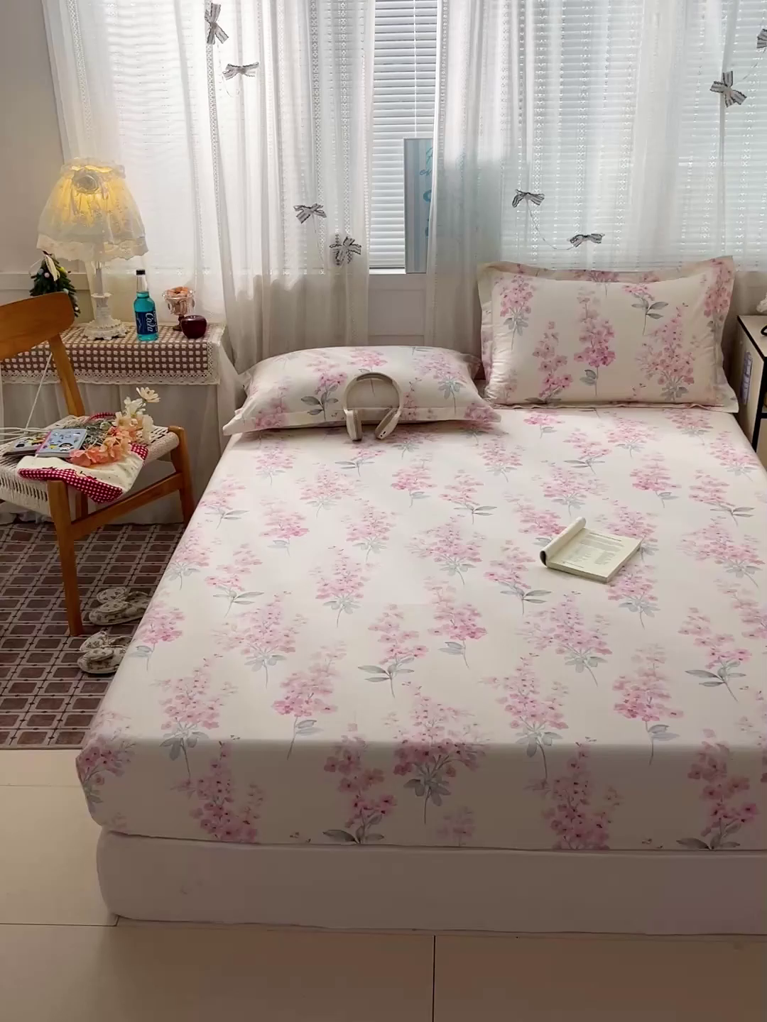 91家纺网 家纺一手货源 找家纺 大柏树 2026新款全棉纯棉13376印花单床笠单品床笠床笠单件 花织梦粉