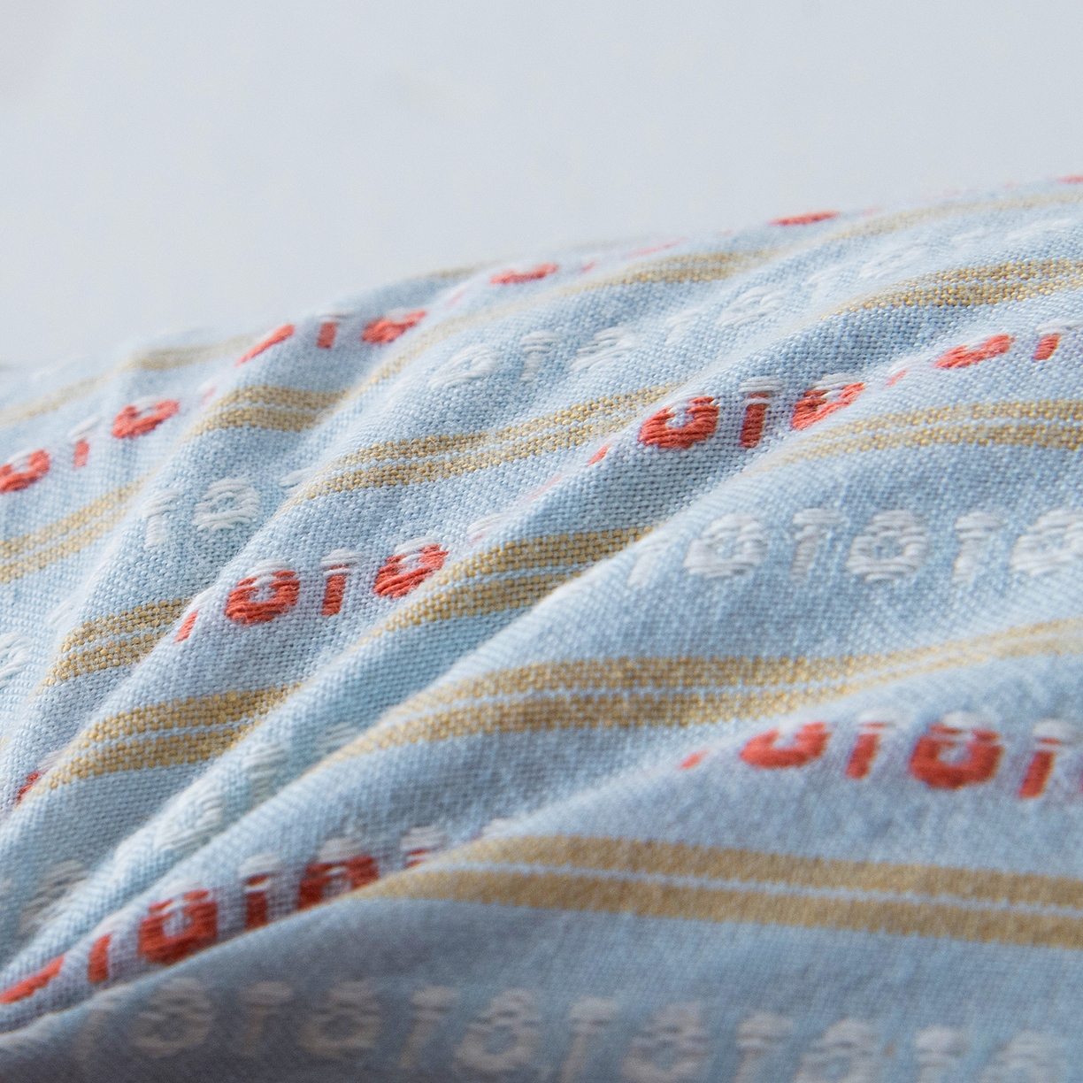 91家纺网 家纺一手货源 找家纺 莉迪娅 2026新款全棉立体条纹荞麦糖果枕枕头枕芯 糖果枕-蓝