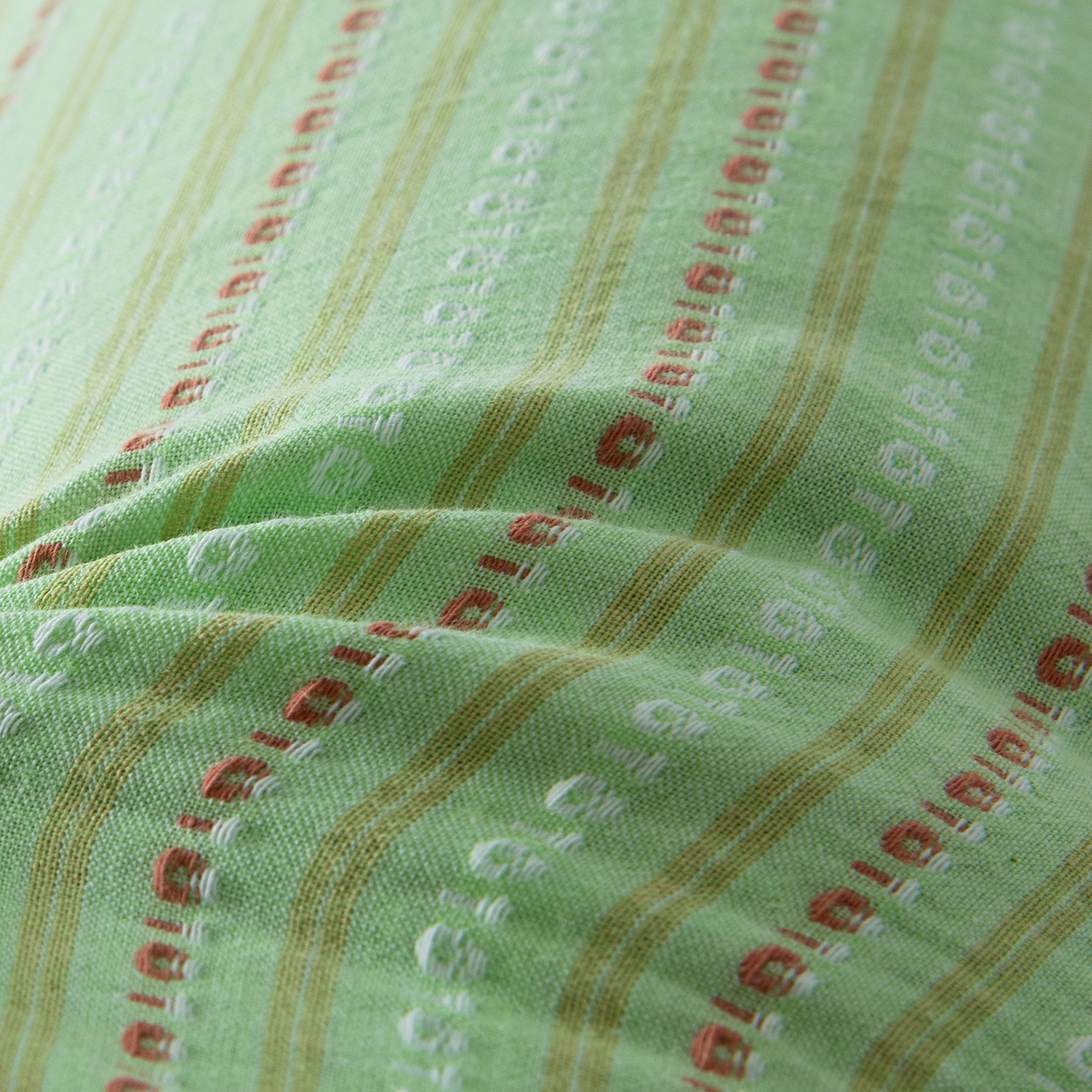 91家纺网 家纺一手货源 找家纺 莉迪娅 2026新款全棉立体条纹荞麦糖果枕枕头枕芯 糖果枕-果绿