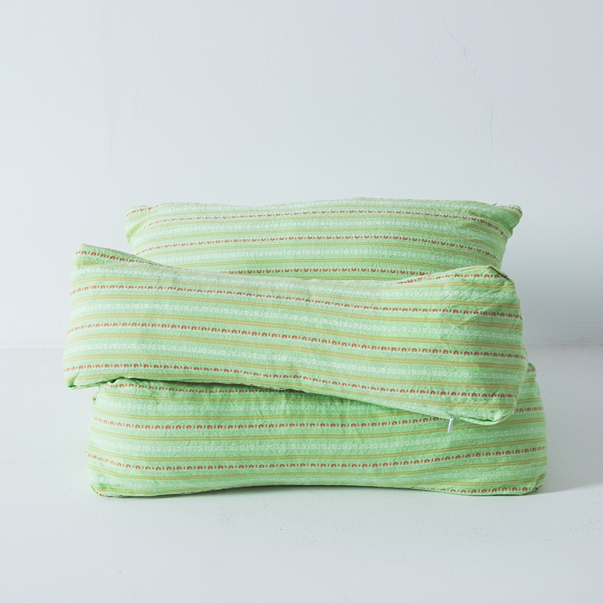 91家纺网 家纺一手货源 找家纺 莉迪娅 2026新款三角牵引组合荞麦枕枕头枕芯 三角枕-绿