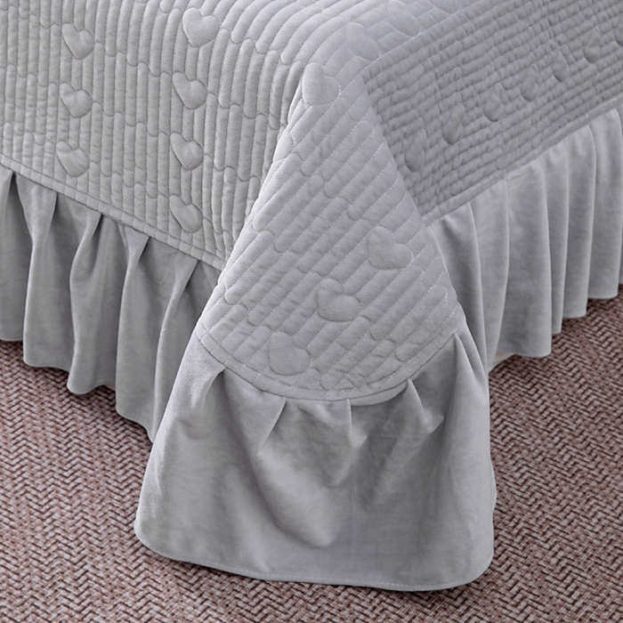 91家纺网 家纺一手货源 找家纺 （总）莉迪娅 2026新款宝宝绒绣花床盖四件套婴儿绒纯色牛奶绒-Do系列