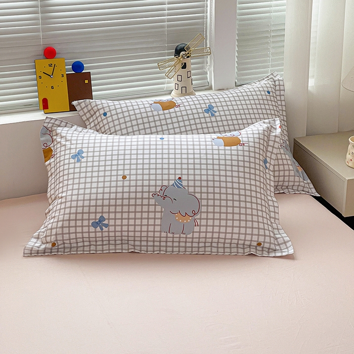 大柏树 2026新款全棉纯棉13376印花单枕套单品枕套枕套单件 活力小象
