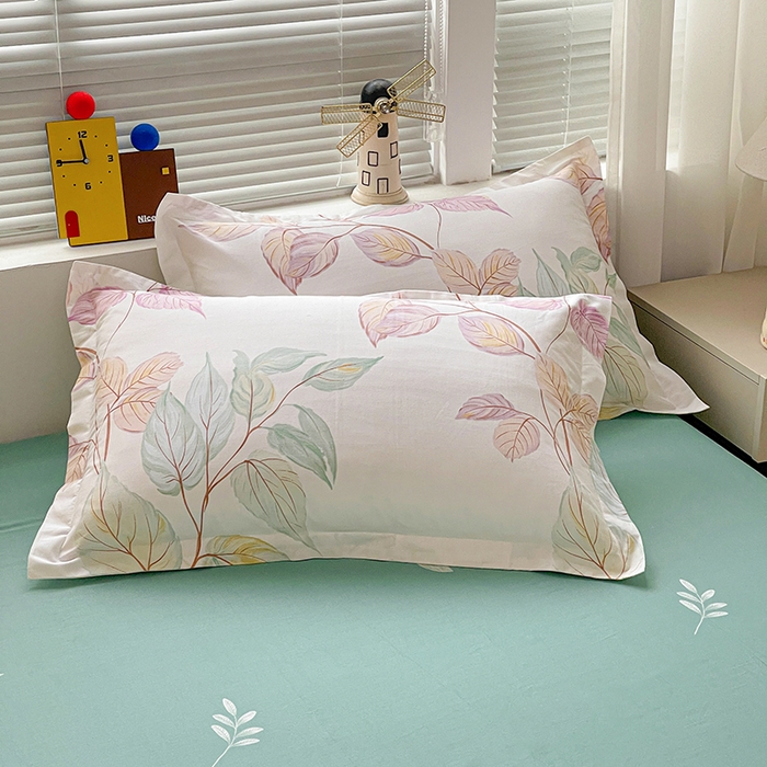 大柏树 2026新款全棉纯棉13376印花单枕套单品枕套枕套单件 满庭绿