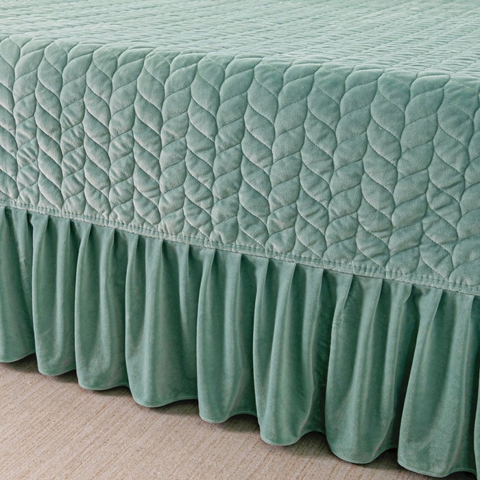 91家纺网 家纺一手货源 找家纺 莉迪娅 2026新款立体雕花牛奶绒床盖四件套-轻奢花语 轻奢花语-蔚蓝