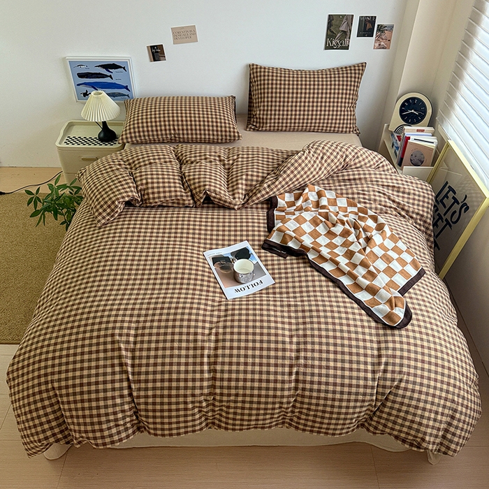 91家纺网 家纺一手货源 找家纺 （总）大柏树 2026新款全棉纯棉水洗棉四件套