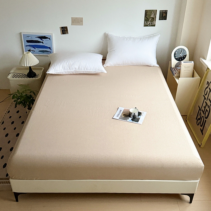 91家纺网 家纺一手货源 找家纺 大柏树 2026新款全棉纯棉水洗棉四件套 朵拉灰