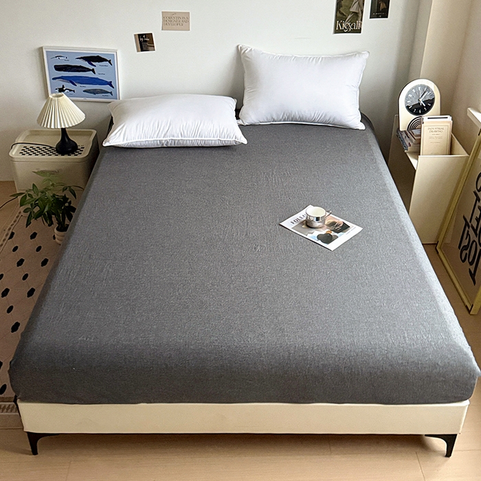 91家纺网 家纺一手货源 找家纺 大柏树 2026新款全棉纯棉水洗棉四件套 重楼黑