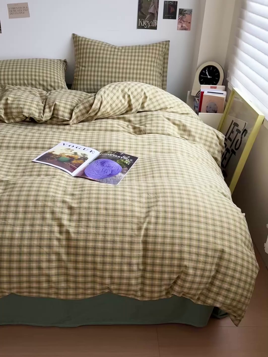 91家纺网 家纺一手货源 找家纺 大柏树 2026新款全棉纯棉水洗棉四件套 浣花绿