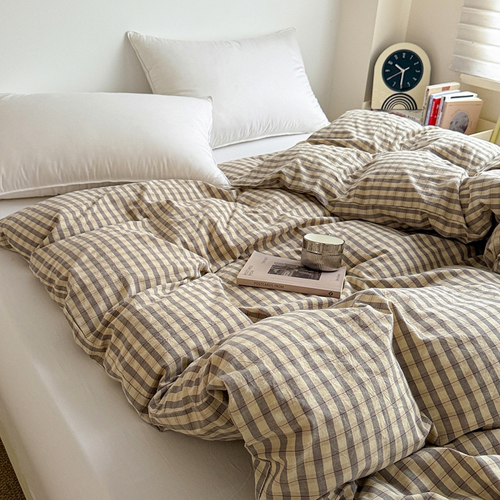 91家纺网 家纺一手货源 找家纺 大柏树 2026新款全棉纯棉水洗棉单被套单品被套被套单件 朵拉灰