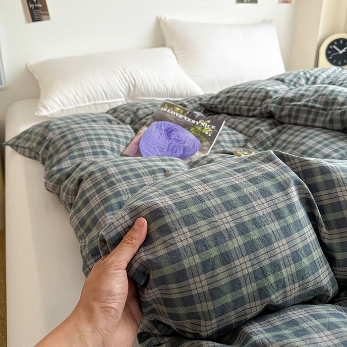 91家纺网 家纺一手货源 找家纺 大柏树 2026新款全棉纯棉水洗棉单被套单品被套被套单件 维尼蓝