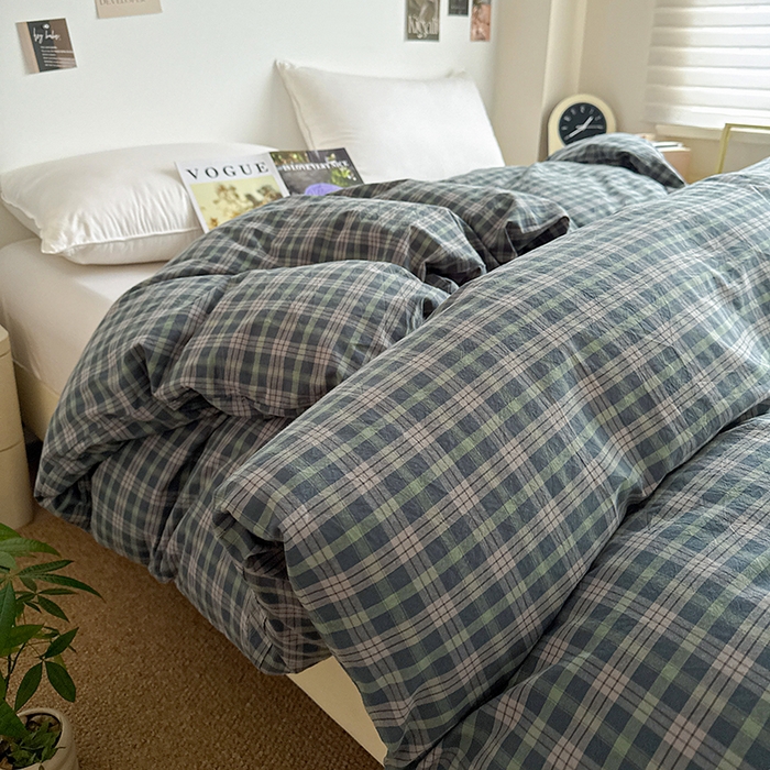 91家纺网 家纺一手货源 找家纺 大柏树 2026新款全棉纯棉水洗棉单被套单品被套被套单件 维尼蓝