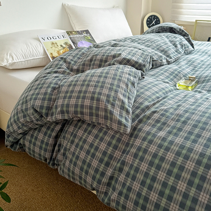 91家纺网 家纺一手货源 找家纺 大柏树 2026新款全棉纯棉水洗棉单被套单品被套被套单件 维尼蓝