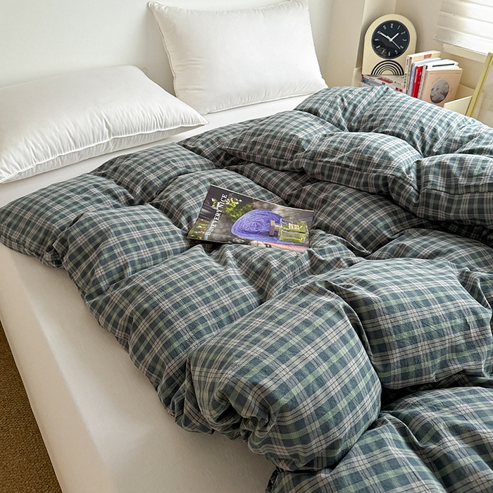 91家纺网 家纺一手货源 找家纺 大柏树 2026新款全棉纯棉水洗棉单被套单品被套被套单件 维尼蓝