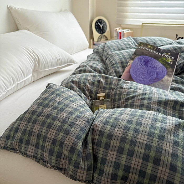 91家纺网 家纺一手货源 找家纺 大柏树 2026新款全棉纯棉水洗棉单被套单品被套被套单件 维尼蓝