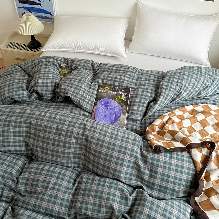 91家纺网 家纺一手货源 找家纺 大柏树 2026新款全棉纯棉水洗棉单被套单品被套被套单件 维尼蓝