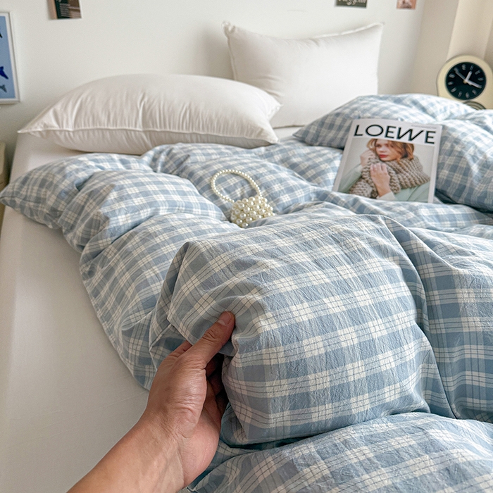 91家纺网 家纺一手货源 找家纺 大柏树 2026新款全棉纯棉水洗棉单被套单品被套被套单件 奶油兰