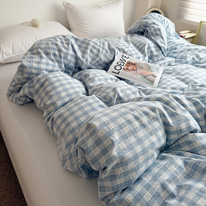 91家纺网 家纺一手货源 找家纺 大柏树 2026新款全棉纯棉水洗棉单被套单品被套被套单件 奶油兰