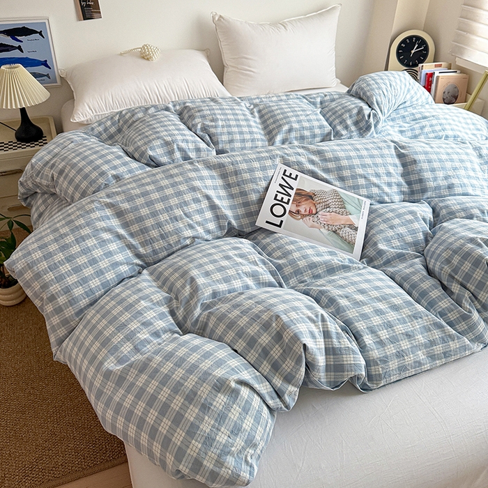 91家纺网 家纺一手货源 找家纺 大柏树 2026新款全棉纯棉水洗棉单被套单品被套被套单件 奶油兰