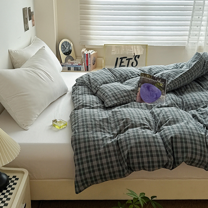 91家纺网 家纺一手货源 找家纺 大柏树 2026新款全棉纯棉水洗棉单被套单品被套被套单件 维尼蓝