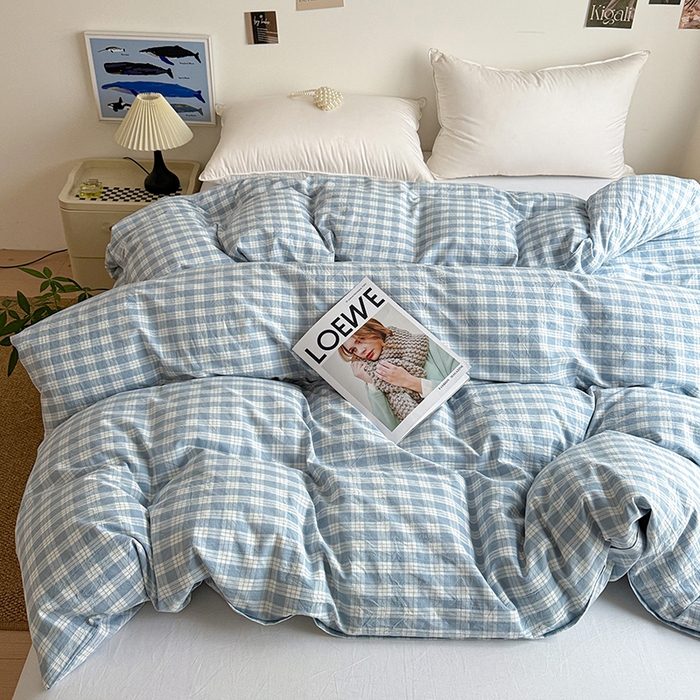 91家纺网 家纺一手货源 找家纺 大柏树 2026新款全棉纯棉水洗棉单被套单品被套被套单件 奶油兰