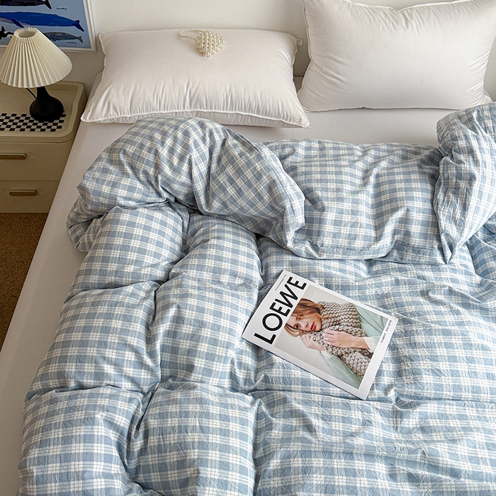 91家纺网 家纺一手货源 找家纺 大柏树 2026新款全棉纯棉水洗棉单被套单品被套被套单件 奶油兰