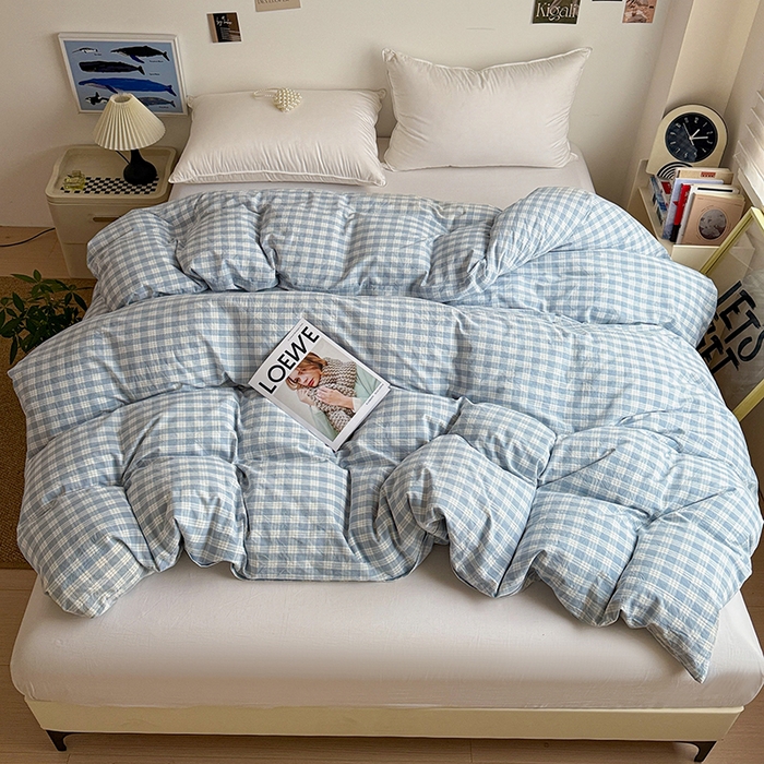 大柏树 2026新款全棉纯棉水洗棉单被套单品被套被套单件 奶油兰