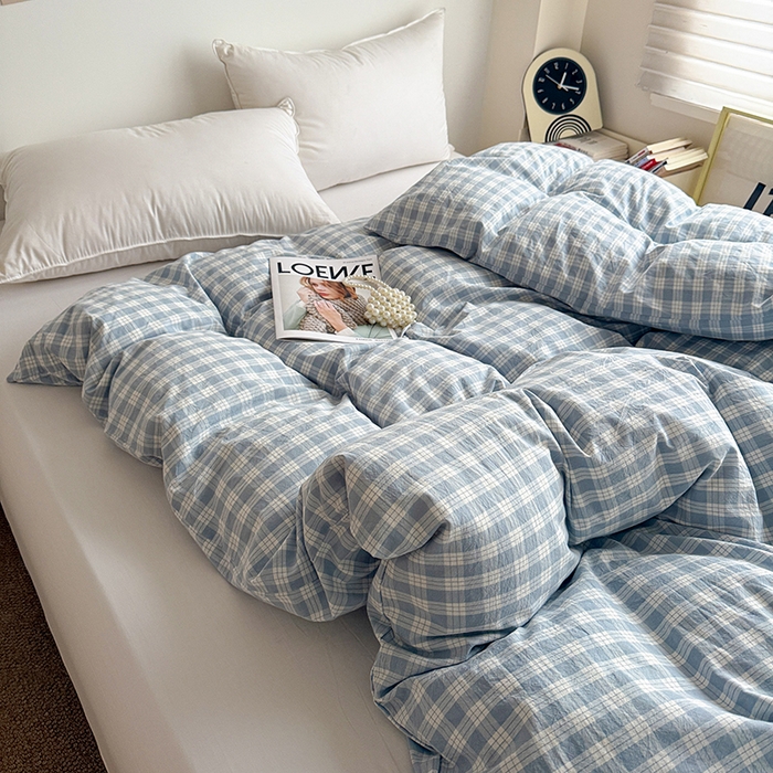 91家纺网 家纺一手货源 找家纺 大柏树 2026新款全棉纯棉水洗棉单被套单品被套被套单件 奶油兰