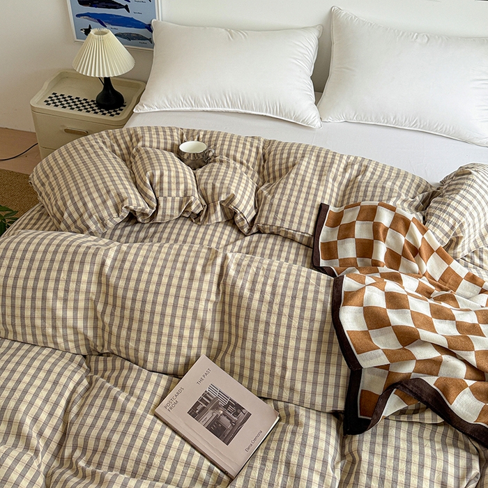 91家纺网 家纺一手货源 找家纺 大柏树 2026新款全棉纯棉水洗棉单被套单品被套被套单件 朵拉灰