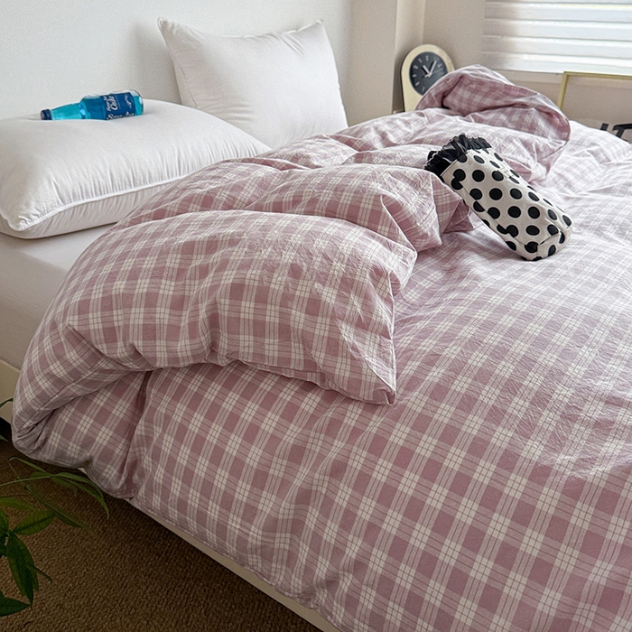 91家纺网 家纺一手货源 找家纺 大柏树 2026新款全棉纯棉水洗棉单被套单品被套被套单件 奶油紫