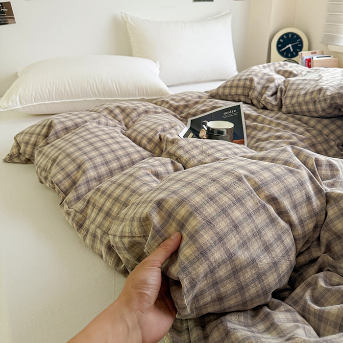 91家纺网 家纺一手货源 找家纺 大柏树 2026新款全棉纯棉水洗棉单被套单品被套被套单件 浣花灰