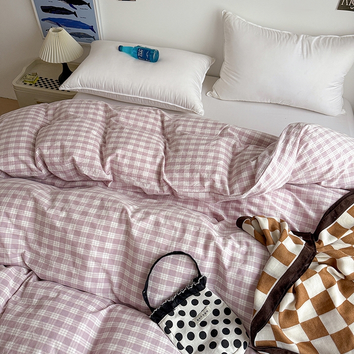 91家纺网 家纺一手货源 找家纺 大柏树 2026新款全棉纯棉水洗棉单被套单品被套被套单件 奶油紫