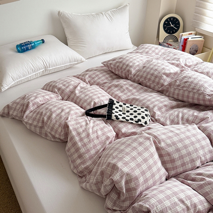 91家纺网 家纺一手货源 找家纺 大柏树 2026新款全棉纯棉水洗棉单被套单品被套被套单件 奶油紫