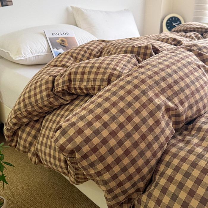 91家纺网 家纺一手货源 找家纺 大柏树 2026新款全棉纯棉水洗棉单被套单品被套被套单件 巴恩咖