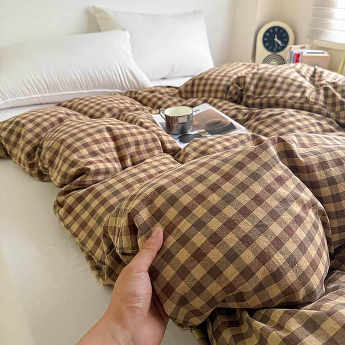 91家纺网 家纺一手货源 找家纺 大柏树 2026新款全棉纯棉水洗棉单被套单品被套被套单件 巴恩咖