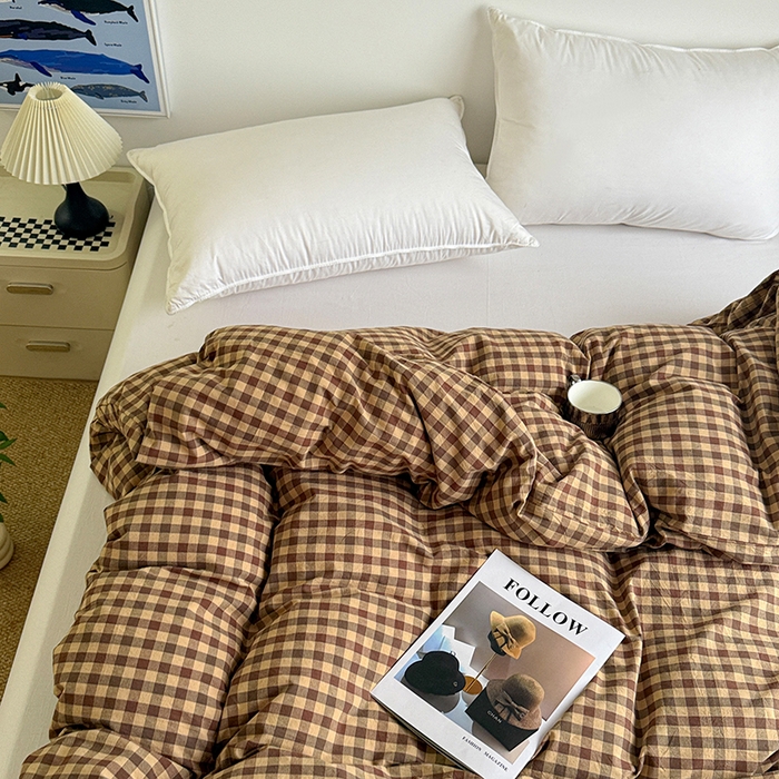 91家纺网 家纺一手货源 找家纺 大柏树 2026新款全棉纯棉水洗棉单被套单品被套被套单件 巴恩咖