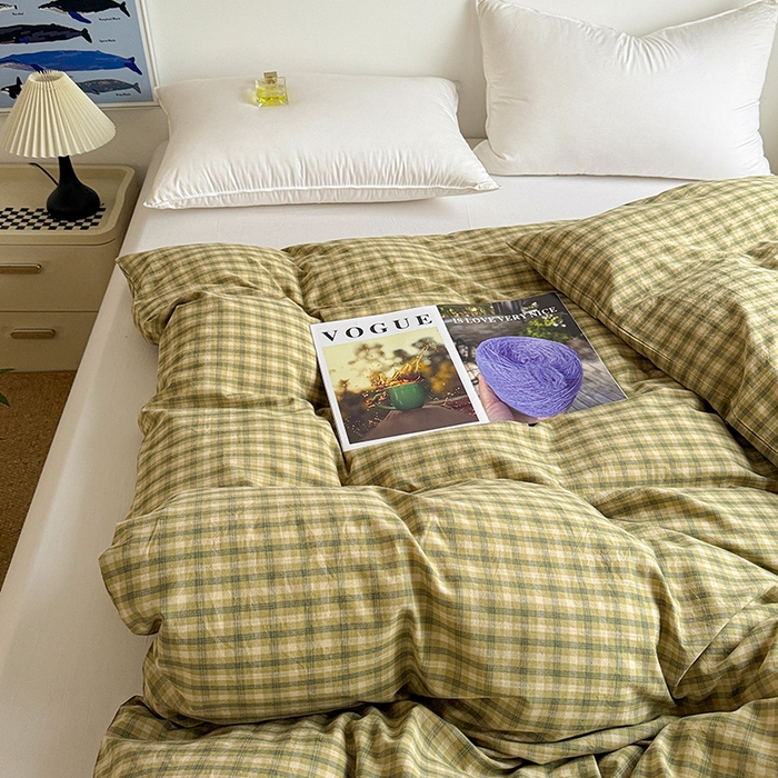 91家纺网 家纺一手货源 找家纺 大柏树 2026新款全棉纯棉水洗棉单被套单品被套被套单件 浣花绿