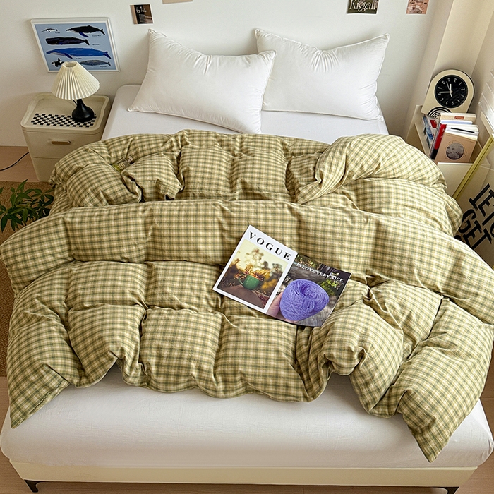 大柏树 2026新款全棉纯棉水洗棉单被套单品被套被套单件 浣花绿