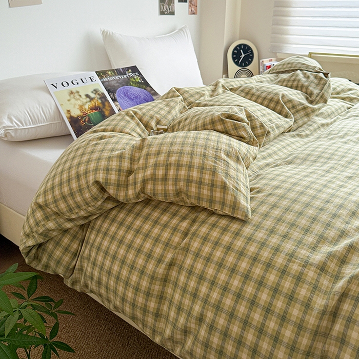 91家纺网 家纺一手货源 找家纺 大柏树 2026新款全棉纯棉水洗棉单被套单品被套被套单件 浣花绿