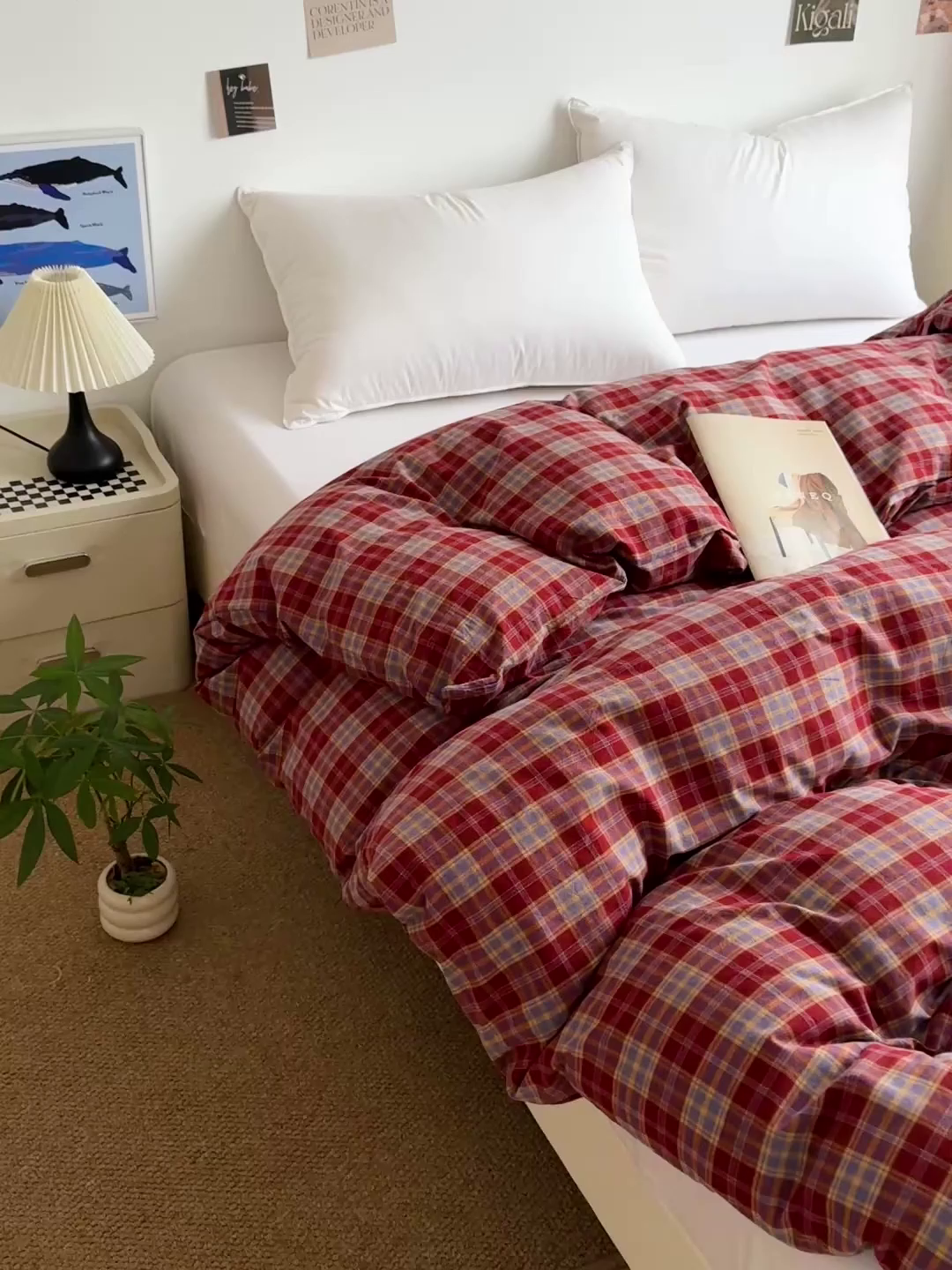 91家纺网 家纺一手货源 找家纺 大柏树 2026新款全棉纯棉水洗棉单被套单品被套被套单件 布雷红