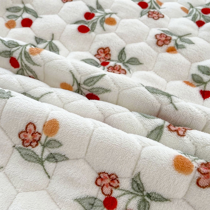 91家纺网 家纺一手货源 找家纺 莉迪娅 2026新款法兰绒花边枕套牛奶绒枕套韩版枕套 樱桃粉